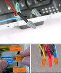 Assorted Size Wire Connectors Kit With 150 Pcs Electrical Butt Splice Caps for DIY Wiring Projects and Home Electrical Repairs.