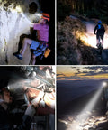 Beefy Rechargeable LED Headlamp With Stepless Dimming 2000 Lumen Beaming Headlight Flashlight For Outdoors in various uses