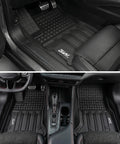 Dodge Charger EV Daytona All Weather Floor Mats, Cargo Liner, and Seatback Mats, Custom Fit for 2024 2025 2026 Two Door, black design
