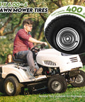 Beefy Front Tire And Wheel Set For Riding Lawn Mowers 15x6-6 Compatible With John Deere Craftsman Husqvarna