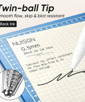 Gel Pens Set 12 Pack 0.5mm Quick Dry Black Ink Fine Point For Journaling And Note Taking writing on paper
