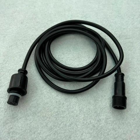 Straight Up Reliable 18 Awg Waterproof Extension Cord Featuring Secure Male To Female Plugs, 10m black cable, durable for camping.