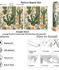 Desert Cactus Peel And Stick Wallpaper Floral Cacti Pattern For Walls Cabinets And Bathrooms 17.7 Inch Wide By 354 Inch Long Roll Covers 43.5 Sq Ft DIY Friendly Prepasted Removable Self Adhesive Vinyl product details and installation guide.