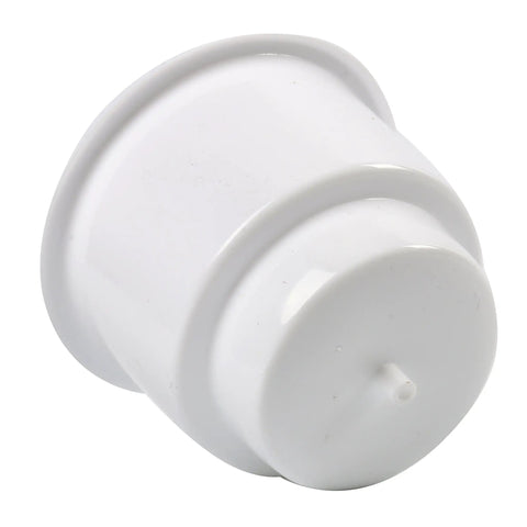 All Weather Boat Cup Holder Set With Drain Insert White Four Pack Durable Marine Plastic Drink Holders for Boats Close-Up