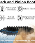 Universal Steering Rack Boot Kit DIY Friendly Pro Grade Inner Tie Rod Boots For Rack And Pinion, Dustproof Silicone Boot