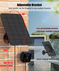 4 Pack Solar Panel Kit For Blink Outdoor Cameras 2K Plus Fourth Gen And Third Gen XT3 XT2 Camera Not Included, mounted on wall
