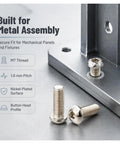 Top Shelf ZENFORX M7x1.0 Button Head Socket Bolts With Nickel Plating on metal assembly surface, showing M7 thread details.