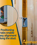 Pack of 4 Plastic Electrical Box Grey Outlet Box Single Gang New Work Junction Box With Captive Nails 20 Cu In Capacity Built To Last 3-5/8 In Length, 2-1/8 In Width, 3-1/4 In Depth Durable PVC For Outlets Switches Receptacles installed in wood stud wall