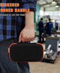 Person holding Hard Case Bundle With Magnetic Hanger Strap Replacement For Digital Multimeters MM400 MM325 MM300 MM200 ET140 MM720