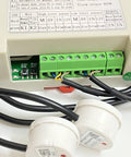 Automatic Water Level Controller For Tanks With Two Non Contact Water Level Sensors, 1 Meter Cable, connectors and wiring displayed