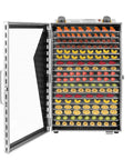 18 Tray Commercial Food Dehydrator With Stainless Steel Build Beef Jerky Dryer 600W Electric Dehydrator filled with fruits
