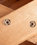 M6 4 Pronged T Nuts Set Of 20 Pieces For Woodworking Furniture And Cabinets Includes Adjustable Leveler Pads in wooden plank