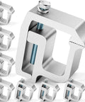 Close-up view of the Upgraded 8 Pack Truck Topper Clamps Heavy Duty Camper Shell Clamps for Chevy Silverado and more