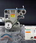 Heavy Duty Belt Grinder And Sander Featuring 6000rpm Variable Speed Control With Integrated VFD For Precision Polishing Jobs.