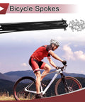 20 Pack 12G Bicycle Spokes 216mm Length Carbon Steel Black For Wheel Building And Repair Tough Spokes For Front And Rear Bike Wheels Built For Daily Rides And Easy Replacement