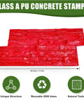 Stamp Mats Set With Handles For Concrete Projects Pro Grade Durable PU Molds With Seamless Granite And Slate Texture