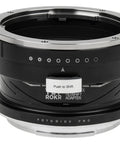 Tilt Shift Adapter For Pentax 645 Autofocus Lenses To Fuji Cameras With 10 Degrees Tilt, 20mm Shift, 360 Degree Rotation, All Metal Build For Precise, Wobble Free Mounting And Creative Macro Shots, black and silver metal mount