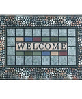 Rugged Heavy Duty Rectangle Entry Door Mat 24 X 36 Inches For High Traffic Front Porch, Non Slip Rubber Back, Low Profile Doormat