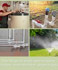 Collage showing uses of PVC Reducing Coupling 2 X 1 Inch 2 Pack DWV Sewer And Drain Pipe Fittings Adapter in various projects