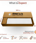 Box containing 4Ft High Vinyl Privacy Screen Three Panels No Dig Outdoor Fence For Backyard, assembly tools shown