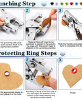 Three Sixteenth Inch Grommet Tool Kit Eyelet Plier Set Hand Punch Grommet Press Steps Illustrated for DIY Install