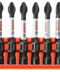 Eight Piece 2 Inch Impact Tough Phillips Power Bits Set With Clip For Custom Case Rig That Delivers Ten Times Life Vs Standard Bits Xtended Torsion Zone Absorbs Big Torque Tilt In Tilt Out Case Accessory For Easy Swapping