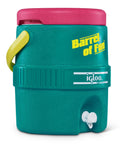 Retro 2 Gallon Party Water Jug Cooler Jade Finish With Eco Friendly THERMECOOL Foam Insulation, BPA Free, Drip Resistant Spigot