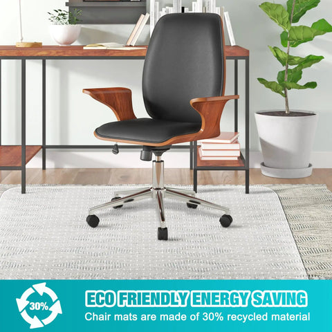 Clear Carpet Chair Mat For Low Carpeted Floors Thick 2.2mm Protector With Easy Glide And Flat Surface Office Desk Chair Mat To Shield Carpets From Rolling Casters 30 By 48 Inches