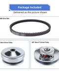 Go Kart CVT Torque Converter Kit with 3/4 inch bore driver clutch, 5/8 inch bore 6 inch driven clutch, 203589 drive belt