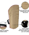 Dog Bite Sleeve Training Pro Grade For Large Dogs Heavy Duty Jute Gear With Safe Padded Arm Sleeve Great For Pit Bull German Shepherd K9 Puppies And Young Dogs Tugging Biting Play Pink Trim made of heavy-duty jute with handle bars