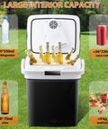 28 Quart Portable Mini Fridge And Electric Cooler Warmer For Car With 12V Dc Plug And Auto Locking Handle Keep Your Cool Or Crank The Heat While Hitting The Open Road storing drinks and seafood in large capacity cooler.