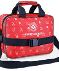 Ultimate 530 Piece Go-To First Aid Kit For Home Car Camping Travel Hiking And Outdoor Adventures with red reflective bag