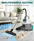 No Sweat 24V Cordless Wet Dry Shop Vacuum With Smart Battery Indicator and Brutal Suction Capacity for cleaning dirt and spills.