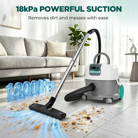 No Sweat 24V Cordless Wet Dry Shop Vacuum With Smart Battery Indicator and Brutal Suction Capacity for cleaning dirt and spills.