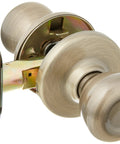 Tylo Hall And Closet Knob In Antique Brass A Classic Passage Door Knob For Interior Use With No Locking Easy Screwdriver Install In Minutes Universal Handing For Right Or Left Handed Doors Ideal For Hallways And Closets