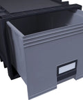 Heavy Duty Archive File Storage Box With 24 Inch Depth, Stackable Up To Ten High, Label Holder, 50 Percent Post Consumer Material