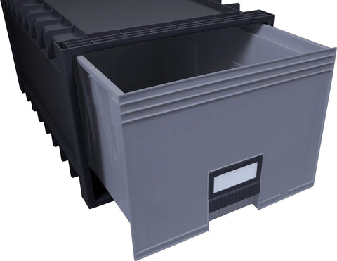 Heavy Duty Archive File Storage Box With 24 Inch Depth, Stackable Up To Ten High, Label Holder, 50 Percent Post Consumer Material