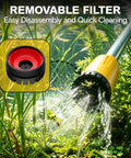 Removable filter for Cordless Stick Transfer Pump With Hookup To Dewalt 20V Max, easy cleaning and efficient fluid flow.