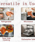 Small Vacuum Sealer Bags Kit With 2 Bonus Clips, 30-Pack 8x10 Inches, BPA-Free Reusable Food Storage for versatile use