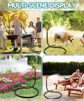 Outdoor Misting System For Patio And Yard, 75 Inch Premium Hose Mister with 360 Degree Rotating Base cooling BBQ, garden, dog, patio