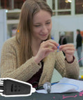 Woman using Replacement 3D Pen Nozzle For Pro 3D Printing Scribbler With Quick Snap In Design No Tools Needed Easy Swap