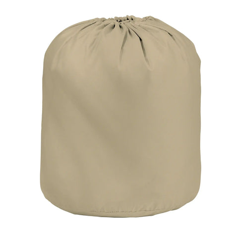 Fairway Long Roof Four Person Golf Cart Quick Fit Cover in compact storage bag, Light Khaki, water-repellent fabric for Yamaha Club Car EZ Go