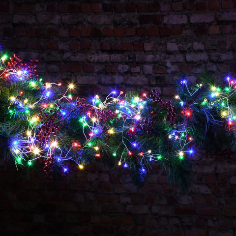 Battery Operated Fairy Lights 20 Ft 60 LEDs Silver Wire Waterproof Indoor Outdoor Decor Multi Color For Bedroom Yard Christmas Ambience And Cozy Vibe Lighting