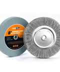 Top Shelf 6 Inch Bench Grinder With 150 Grit Silicon Carbide Grinding Wheel And Hella Tough Carbon Steel Wire Brush.