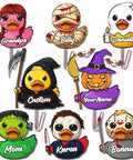 Custom Photo Wall Hooks Featuring A Personalized Name Duck Design No Drilling Acrylic Hangers For Keys And Towels Totally Dang Easy Peel And Stick Mounting For Bathroom Kitchen Door That Slaps On Instantly with various character designs.