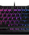 Premium Mechanical Gaming Keyboard Delivers A Sick Performance With A Durable Skeletal Steel Frame Buttery Smooth Keys And Epic Rgb Backlighting, top view.