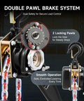Lever Chain Hoist One And One Half Ton Capacity 3300 Lb Manual Chain Hoist With Ten Ft Lift G80 Galvanized Chain