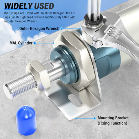 Push To Connect Pneumatic Fittings One Half Inch Tube OD To One Half Inch NPT Male Straight Quick Connect