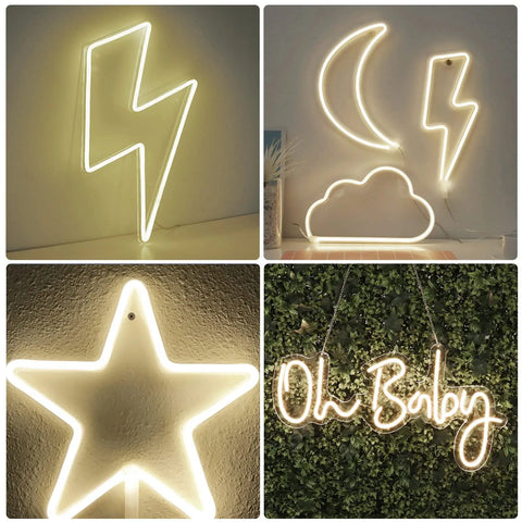Neon Rope Lights 16.4ft With Dimmable Remote And Adapter Waterproof Flexible LED Strip used in decorative wall designs