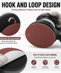 Rock Your DIY Game With These 200 Pcs Of Premium 2 Inch Aluminum Oxide Sanding Discs featuring hook and loop design for stability.